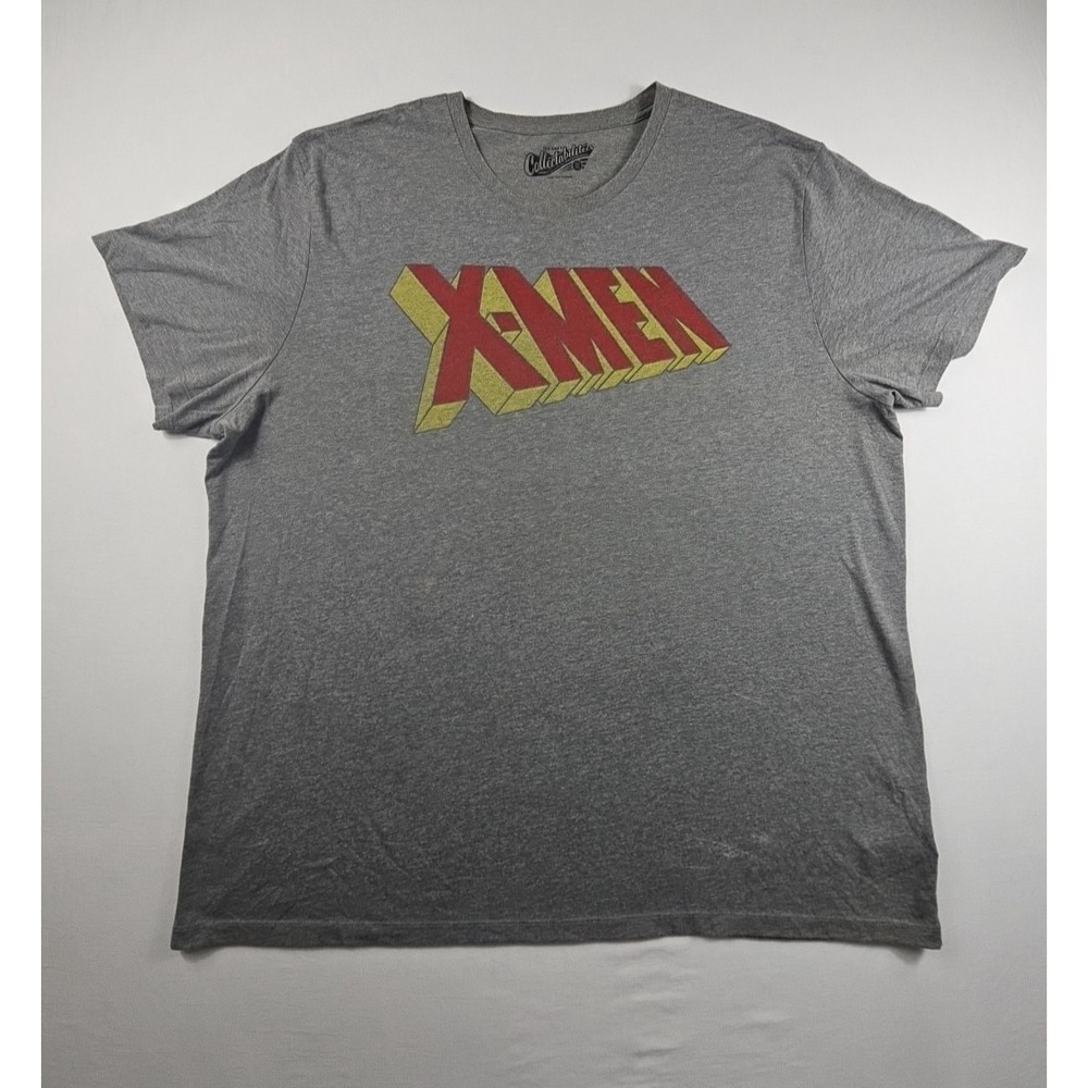 Men's Superhero Marvel Comics X-Men Gray T-Shirt Short Sleeve Size XXL